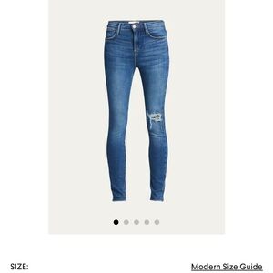 Frame Le High Skinny Jeans size 28